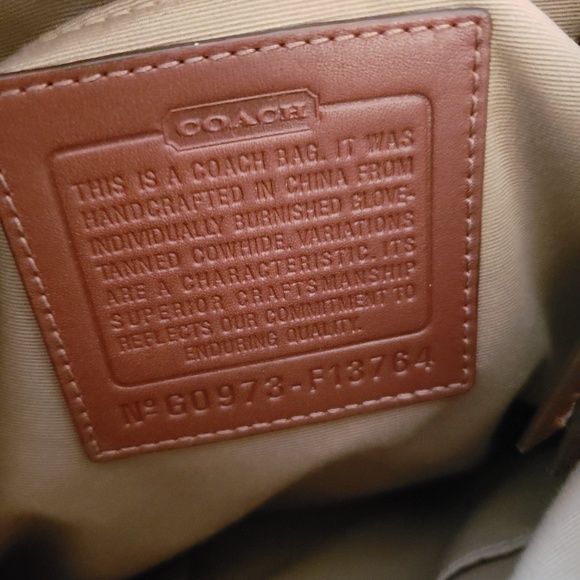 Authentic Brown Coach handbag. - Picture 3 of 4